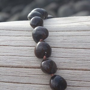 Kukui Nut Lei Brown