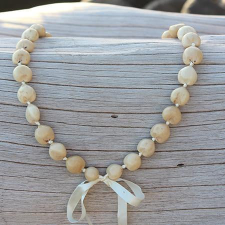 Buy NEW Kukui Nut Lei Necklace Hawaiian Wedding Luau Graduation Basic  Colors Online in India - Etsy